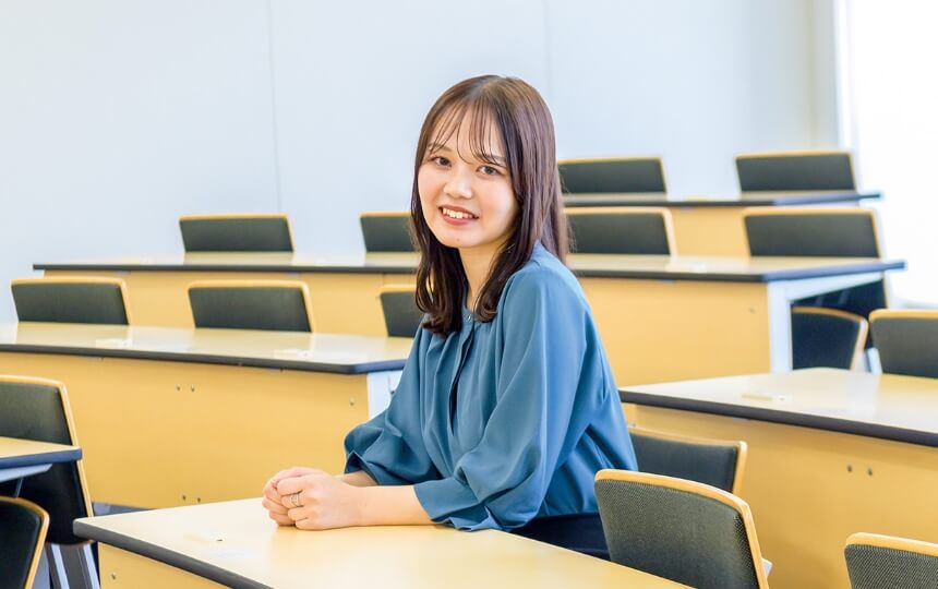 法学部 法律学科 ４年生　沖津 志帆子さん 大阪市立高校（現・大阪府立いちりつ高校）出身